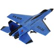 Aeromodel SUKHOI SU-35, complet echipat, cu stabilizator electronic, 2.4 GHz (290 mm)