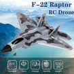 Aeromodel F-22 RAPTOR, complet echipat, cu stabilizator electronic, 2.4 GHz (290 mm)