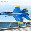 Aeromodel F-18, complet echipat, cu stabilizator electronic, 2.4 GHz (290 mm)