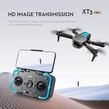 Mini drona XT3 cu camera FPV, evitare obstacole, pliabila, mentinere altitudine